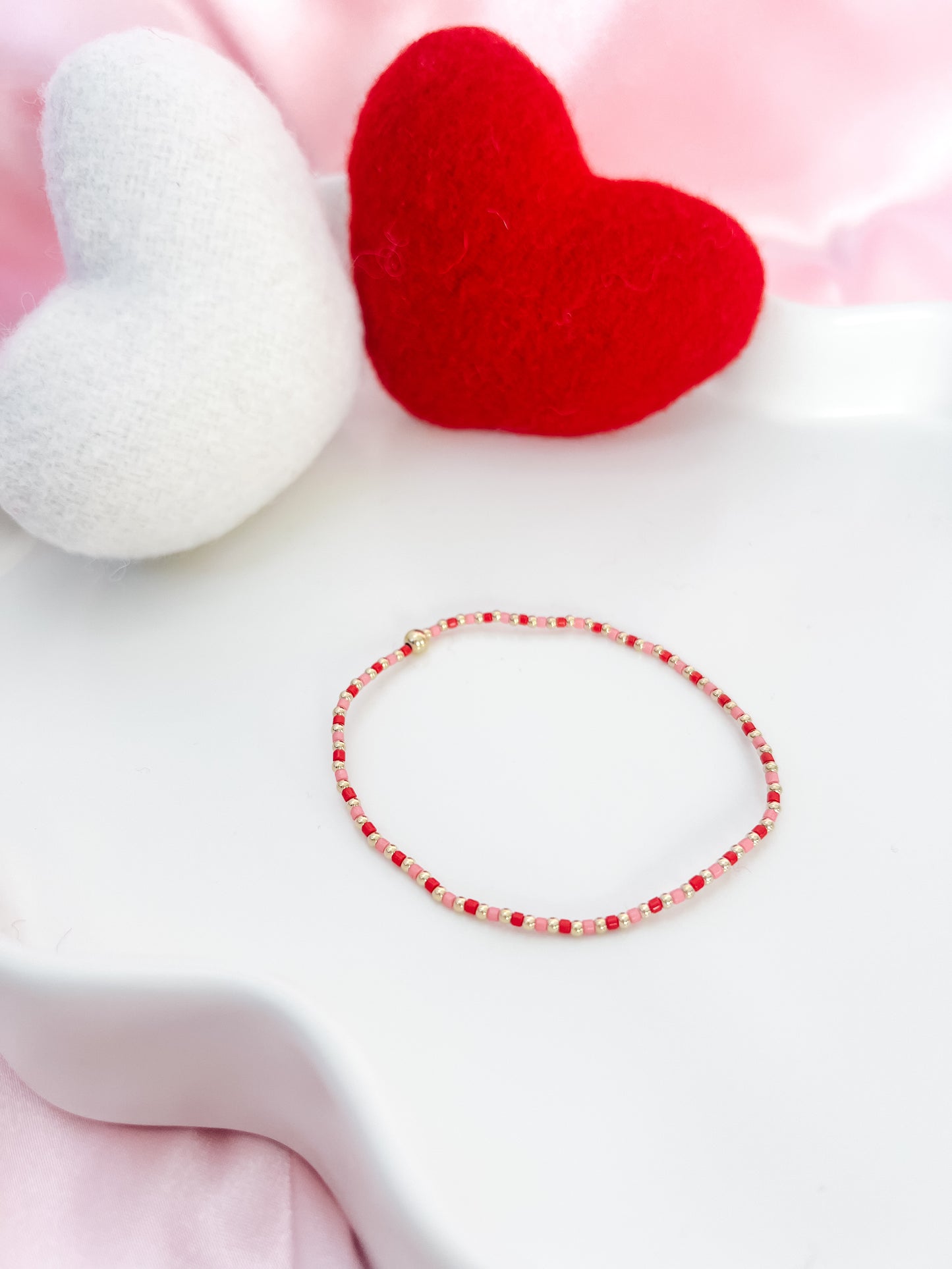 Cupid Gold Filled and Seed Bead Bracelet