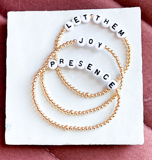 Personalized Word bracelet