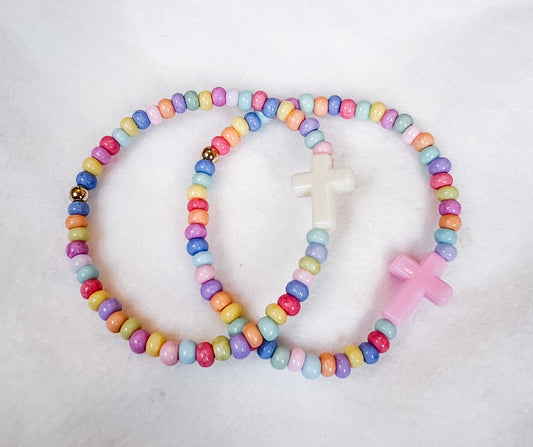 Colorful Cross Bracelet