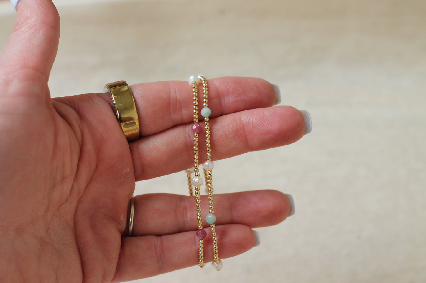 Pearl and Birthstone Bracelet