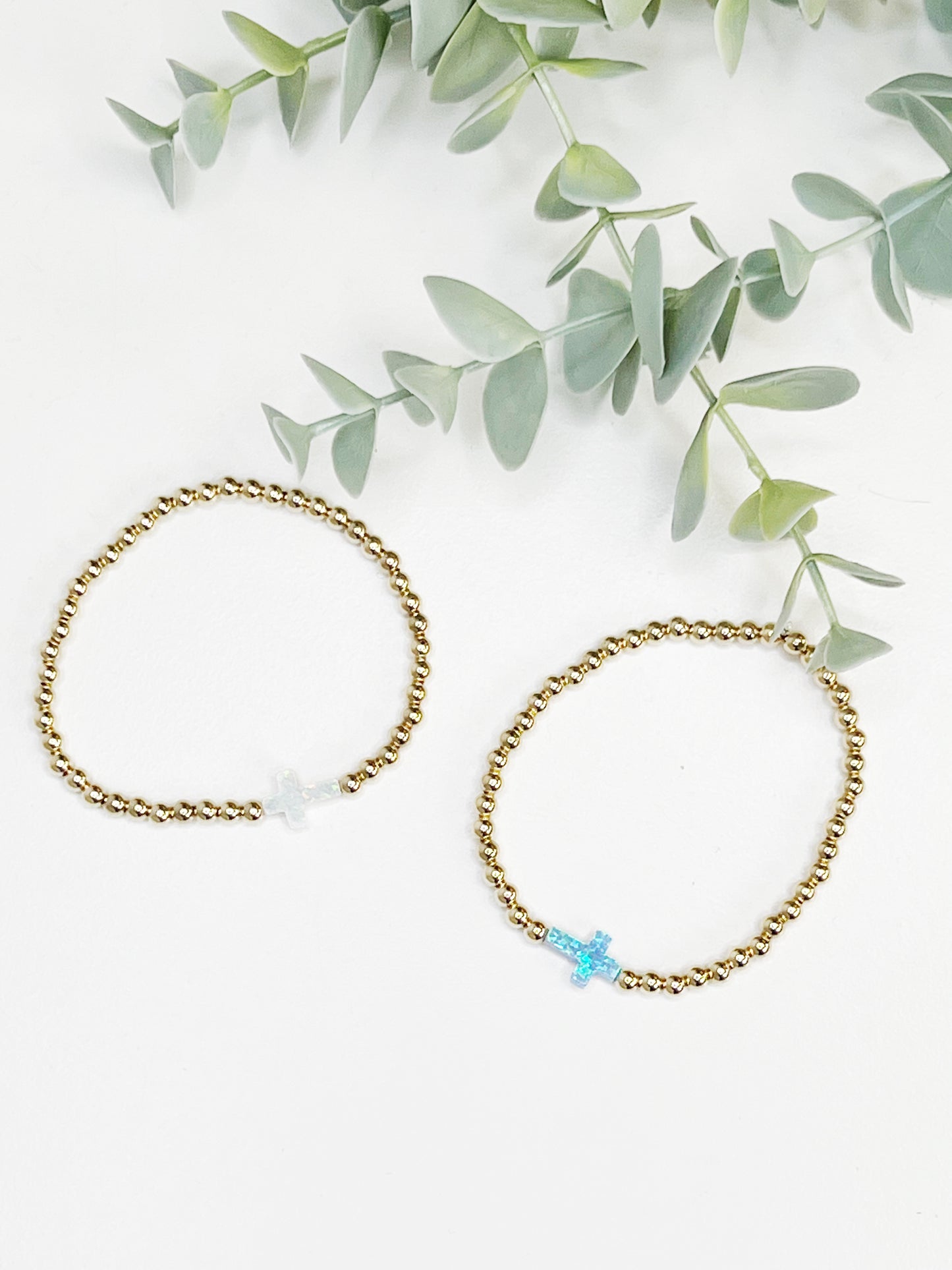 Opal Cross Bracelet
