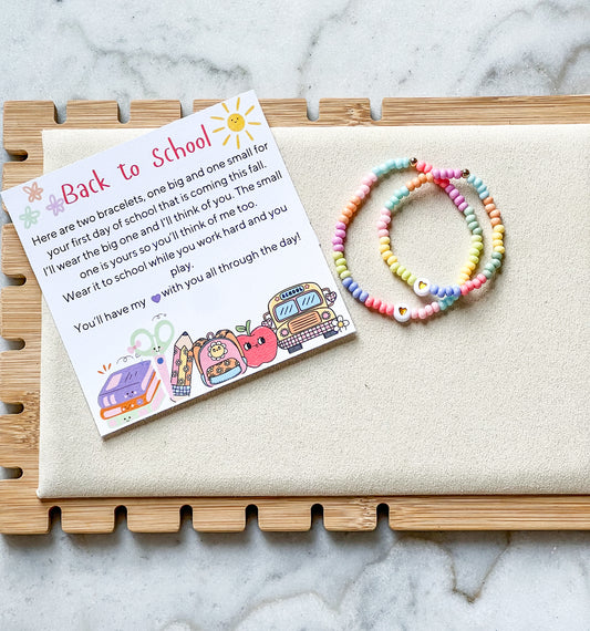 Back to school mommy and me bracelets