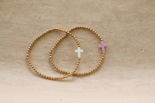 Opal Cross Bracelet