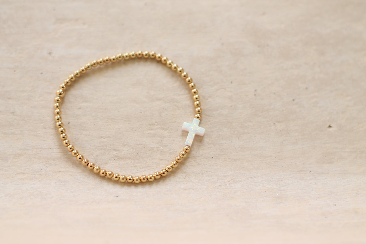 Opal Cross Bracelet
