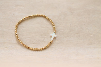 Opal Cross Bracelet