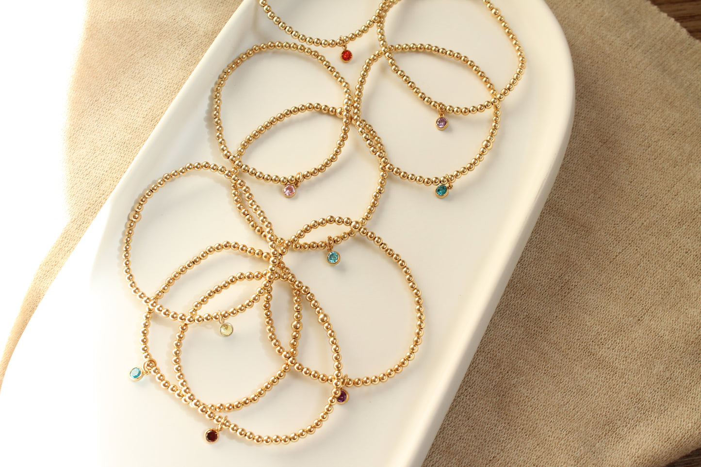 Charm Birthstone Bracelet