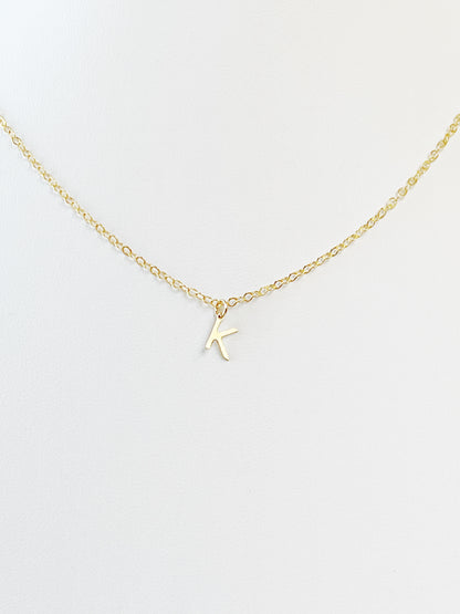 Initial Necklace Gold Filled