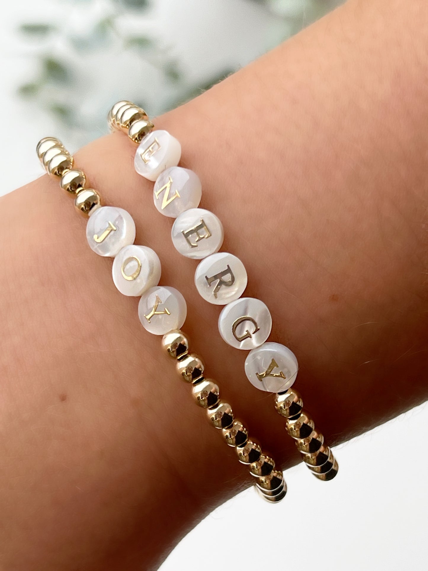 Mother of Pearl customizable bracelet